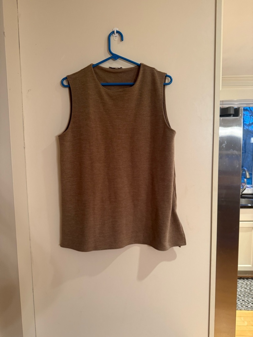 Zara Olive Brown Sleeveless Knit Tank